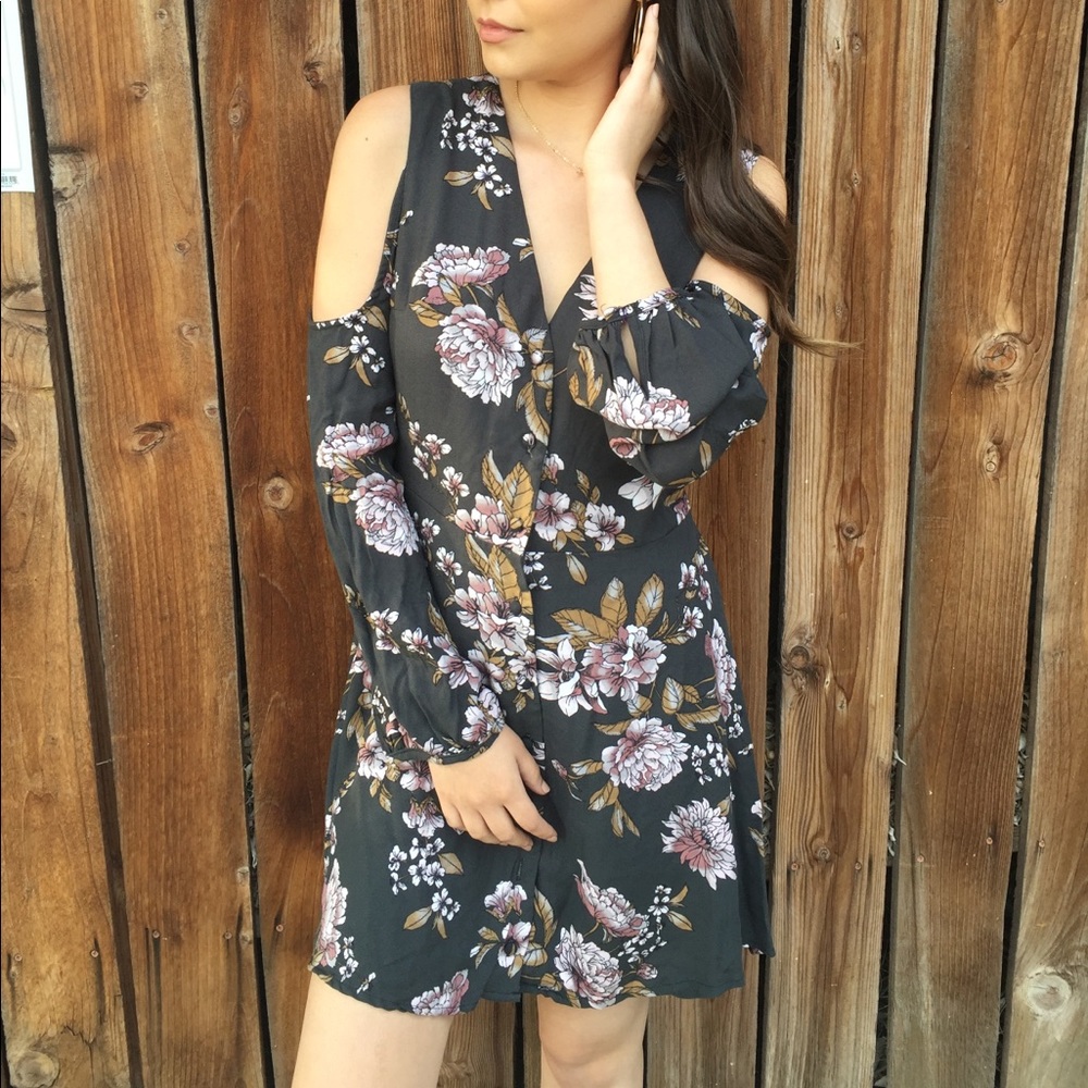 Open shoulder dress